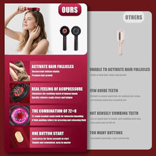 Load image into Gallery viewer, Red Hair Massager, Scalp Massager, Multi-Function Electric Scalp Massage Comb for Hair, Cordless Waterproof Oil Diffuser Massage Comb (Black)