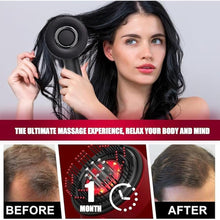 Load image into Gallery viewer, Red Hair Massager, Scalp Massager, Multi-Function Electric Scalp Massage Comb for Hair, Cordless Waterproof Oil Diffuser Massage Comb (Black)