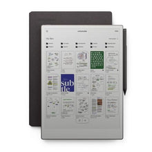Load image into Gallery viewer, reMarkable Paper Pro Bundle – Mosaic Weave | Includes 11.8” reMarkable Paper Tablet, Marker Plus Pen with Eraser, and a Book Folio Cover in Mosaic Weave – Basalt
