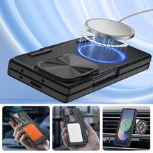 Load image into Gallery viewer, muitq for Samsung Galaxy Z Fold 6 Case with Belt Clip Holster & S Pen Slot & Hinge Protection & Tempered Glass Screen Protector, Magnetic Shockproof Full Body Heavy Duty Phone Case (Black)