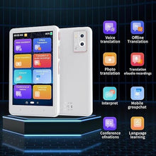 Load image into Gallery viewer, Language Translator Device, Instant Translation No WiFi Needed, Two Way Real-Time Voice Translation, Accurate Offline Recording, Photo Translation for Travel, Business, and Study (White, P40)