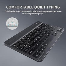 Load image into Gallery viewer, Bluetooth Keyboard & Mouse Combo for iPad - Rechargeable RGB Wireless Set with 7-Color Backlit, Compatible with iPad 10th/9th/8th Gen, iPad Pro/Air/Mini (Black).