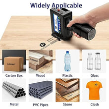 Load image into Gallery viewer, Handheld Inkjet Printer 1 in, E15-1 Portable Inkjet Printer with ER521 Black Ink Cartridge, Handheld Inkjet Printer Gun for Text QR Barcode Batch Number Logo Date Label Printer
