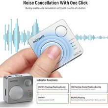 Load image into Gallery viewer, Neewer CM31 Wireless Lavalier Microphone with 8GB Storage 820ft Range 48KHz 24Bit Noise Cancelling Compatible with iPhone iPad Android PC Camera YouTube/TikTok Stream Podcast Interview