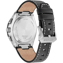 Load image into Gallery viewer, Citizen Men's Eco-Drive Promaster Skyhawk A-T Watch, Black Dial, Black Leather Strap, Atomic Timekeeping (Model: JY8149-05E)