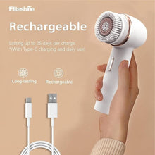 Load image into Gallery viewer, Electric Facial Cleansing Brush with Silicone and Bristle Brushheads,Face Cleansing Brush, Electric Face Scrubber Exfoliator,Face Wash Brush Machine,Rechargeable,Relief for Face Skin Issues