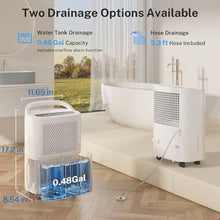 Load image into Gallery viewer, Yaufey 2024 Most Efficient Energy Star Dehumidifier for 2,000 Sq. Ft. Home, Basement and Large Room - Powerful, Quiet with Humidity Control, Timer, Drain Hose and Water Tank