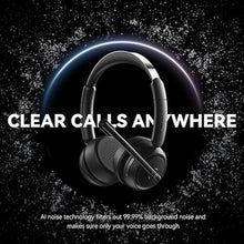 Load image into Gallery viewer, Wireless Headset with Mic for Work,Bluetooth Headset with Microphone (Noise Cancelling & Mute Button)Wireless Headphones with Mic for Work from Home/Office/PC/Call Center/Computer/Laptop/Teams/Zoom