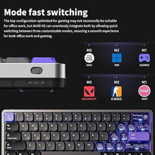 Load image into Gallery viewer, nuphy Air60 HE Wired Magnetic Gaming Keyboard,61 Keys Rapid Trigger,60% Compact,Actuation Point Adjustable, 8K Hz Polling Rate,Hall Effect Keyboard Low-Profile Magnetic Jade Switch