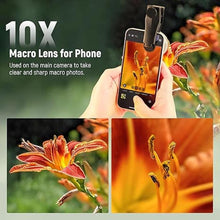Load image into Gallery viewer, NEEWER 10X Macro Lens with 17mm Thread Clip and Detachable Diffuser Hood, Also for 17mm Threaded Phone Cage/Case/Clamp/Backplate, LS-28 PRO