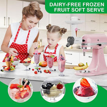 Load image into Gallery viewer, Dairy-Free Ice Cream Maker Attachment for KitchenAid Stand Mixer, Natural Fruit Desserts Maker, Frozen Yogurt Maker, Dishwasher-Safe Sorbet Maker, Frozen Fruit Soft Serve Maker by OTOmitra