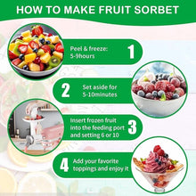 Load image into Gallery viewer, Dairy-Free Ice Cream Maker Attachment for KitchenAid Stand Mixer, Natural Fruit Desserts Maker, Frozen Yogurt Maker, Dishwasher-Safe Sorbet Maker, Frozen Fruit Soft Serve Maker by OTOmitra