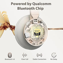 Load image into Gallery viewer, Wireless Headset, Bluetooth Headset with Microphone, AI Noise Canceling Mic & USB Dongle, Wireless Headphones with Mic Mute & Charging Base for Work from Home/Office/Call Center/PC/Laptop/Zoom