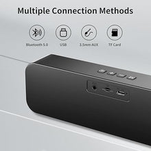 Load image into Gallery viewer, USB Computer Speakers,Pc Speakers for Desktop,Stereo Sound & Enhanced Bass with 3.5mm Aux-in, TF Card Port, Bluetooth Speaker,USB Powered Speakers for Desktop Monitor, PC, Laptop, Tablets