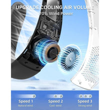 Load image into Gallery viewer, LINFOX Neck Fan,Portable Ultrathin Bladeless Neck Fan,4000mAh Rechargeable Battery Powered,3 Speeds Adjustable,Relaxed Without Feeling,Travel Essentials for Women and Man,Top Holiday Gifts(Black)