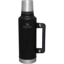 Load image into Gallery viewer, Stanley Classic Legendary Vacuum Bottle 2.0 qt | Wide Mouth with Leakproof Cup Lid | Keep Drinks Hot or Cold | Packable for Travel | Insulated Stainless Steel Thermos | BPA-Free | Black 2.0