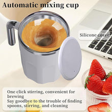 Load image into Gallery viewer, Automatic Self Stirring Coffee Mug - Temperature-Controlled Mixing Cup with Built-In Mixer - No Battery or Magnet Needed - Perfect for Coffee & Powder Drinks(White)