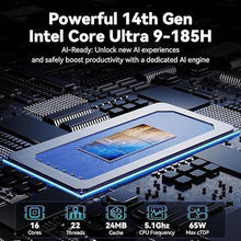 Load image into Gallery viewer, GEEKOM IT1 Mega AI Mini PC,14th Gen Intel Core Ultra U9-185H (Up to 5.1Ghz) Mini Computers 32GB DDR5 RAM 2TB PCle 4.0 SSD Mini Desktop Intel ARC Gpu/Intel AI Boost/Dual NIC LAN/WiFi 7/BT5.4/8K/USB4