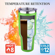 Load image into Gallery viewer, 40 oz Tumbler with Lids and Straws Double Wall Vacuum Insulated Tumbler Cup,Stainless Steel Leak-proof Thermal Tumbler Powder Coated Travel Coffee Mug for Cold and Hot Drinks,Avocado Green
