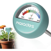 Load image into Gallery viewer, Naiades Soil Moisture Meter, Green Plant Water Monitor, Hygrometer Sensor for Gardening Farming, Indoor and Outdoor (No Battery Required)