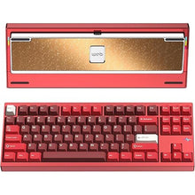 Load image into Gallery viewer, WOBKEY Crush 80 Reboot CNC Aluminum 5-Second Quick-Release Triple-Mode Connectivity Mechanical Keyboard with Superior Acoustics (Pro Red)