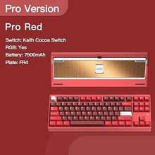 Load image into Gallery viewer, WOBKEY Crush 80 Reboot CNC Aluminum 5-Second Quick-Release Triple-Mode Connectivity Mechanical Keyboard with Superior Acoustics (Pro Red)