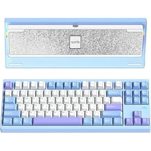 Load image into Gallery viewer, WOBKEY Crush 80 Reboot CNC Aluminum 5-Second Quick-Release Triple-Mode Connectivity Mechanical Keyboard with Superior Acoustics (Pro Blue)
