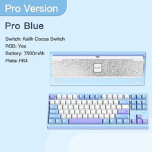Load image into Gallery viewer, WOBKEY Crush 80 Reboot CNC Aluminum 5-Second Quick-Release Triple-Mode Connectivity Mechanical Keyboard with Superior Acoustics (Pro Blue)