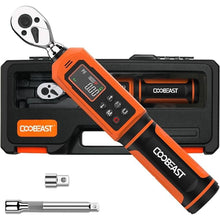 Load image into Gallery viewer, Digital Torque Wrench 1/4 Drive, 0.33-22.1 Ft.lbs./0.45-30Nm Range, Electronic Torque Screwdriver with Dual Direction Ratchet, Buzzer and LED Alert for Bicycle, Bike, DIY and Home Repair
