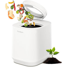Load image into Gallery viewer, Electric Composter for Kitchen, 4L Smart Countertop Compost Bin, Odorless | Low Noise | No Leaking | Turn Food Waste into Fertilizer Within 3 Hrs, Indoor Food Recycler Compost Machine, White