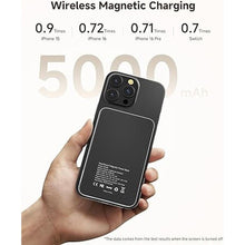 Load image into Gallery viewer, 3 in 1 Charging Station Compatible with MagSafe for Apple, SwanScout 304M, Magnetic Wireless Charger Stand with 5000mAh Detachable Portable Charger for iPhone 16/15, Apple Watch, AirPods (No Adapter)
