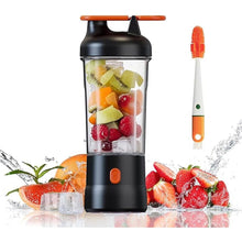Load image into Gallery viewer, Portable Blender, 25oz Personal Blender for Smoothies and Shakes with 6 Blades, USB C Rechargeable Mini Personal Size Blenders,Fruit Juice Mixer for Home/Office/Travel/Gym (Black)