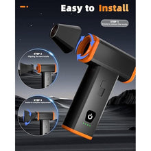 Load image into Gallery viewer, Compressed Air Duster, 130000PRM Cordless Electric Air Duster with LED Light, Multi-Gear Adjustment Mini Blower with Rechargeable Battery, Dust Blower for Car, Computer, Keyboard, Outdoors, House