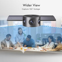 Load image into Gallery viewer, Panoramic 180° Video Camera, Immersive Video Conference Experience, both Overall and Speakers’ Close-up view, 1080P Webcam for Huddle Room and Homebased Office, Plug and Play with Micro SD Card Slot