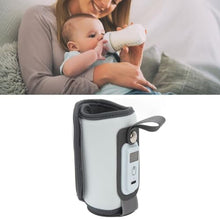 Load image into Gallery viewer, SENECESLI Bottle Warmer, Portable Baby Bottle Warmer for Breastmilk or Formula, 5 Level Accurate Temperature Control, USB Powered Fast Heating Baby Milk Warmer with LCD Dsplay
