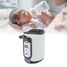 Load image into Gallery viewer, SENECESLI Bottle Warmer, Portable Baby Bottle Warmer for Breastmilk or Formula, 5 Level Accurate Temperature Control, USB Powered Fast Heating Baby Milk Warmer with LCD Dsplay