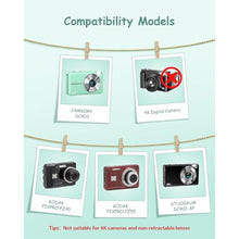 Load image into Gallery viewer, SQERO Camera Case for Digital Camera CAMKORY DC403 FHD 1080P/ KODAK PIXPRO FZ55/ FZ45/ STUOGYUM DC402-AF, Travel Carry Case Bag (Green)