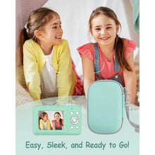 Load image into Gallery viewer, SQERO Camera Case for Digital Camera CAMKORY DC403 FHD 1080P/ KODAK PIXPRO FZ55/ FZ45/ STUOGYUM DC402-AF, Travel Carry Case Bag (Green)