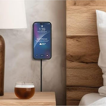 Load image into Gallery viewer, Galvanox Stick-On Magnetic Wireless Charger, Compatible with MagSafe (15W) iPhone Fast Charging, Low-Profile Pad for Wall, Home Office, Magnet Car Mount with Removable USB-C (Adhesive Mounting)