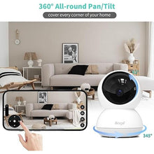 Load image into Gallery viewer, Alaga Security Camera for Home 5MP,5G and 2.4G WiFi,360° Pan 3K Human Pet Motion AI,Night Vision, Speaker,Compatible with Alexa and Google Assistant