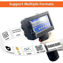 Load image into Gallery viewer, Upgrade Handheld Inkjet Printer Gun with 0.5 Inch / 12.7mm Print Height Portable for EXP Date Batch Number QR Code Barcode Logo Picture Printing on Any Surfaces (GM#01)