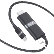 Load image into Gallery viewer, Anker Nano USB C to HDMI Cable Adapter with 140W PD Fast Charging Port, 4K@60Hz,Sustainable with Advanced Shielding, Thunderbolt 5/4/3 Compatible, for MacBook, iPhone, HD TV (6FT,Black)