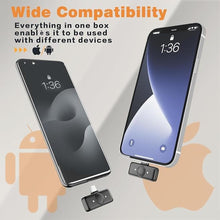 Load image into Gallery viewer, Lavalier Wireless Microphone for iPhone/Camera/PC/Laptop,Lightning/USB-C/Plug,Ultra-Low Latency,360° HD Recording,Intelligent Noise Reduction, Suitable for Video Recording and Streaming