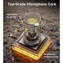 Load image into Gallery viewer, Wireless Microphone, Metal Dynamic Mic System with One-to-One Chip Connection and Rechargeable Receiver, 40H Duration, 200FT Range Receiving, Less Latency Karaoke Microphone for Singing