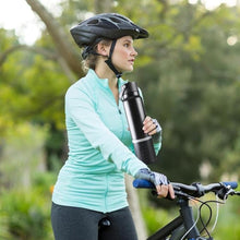 Load image into Gallery viewer, JBM Insulated Water Bottle with Bluetooth Speaker, Leak Proof Straw Lid, RGB LED Lights Stainless Steel Water Bottle for Sports (Black)