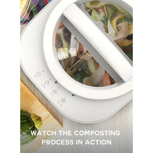 Load image into Gallery viewer, 4L COMPONOVA Electric Composter for Kitchen, Countertop Compost Bin, Smart Mill Composter Home Indoor Fertilizer Composter Machine Odorless, Turn Waste to Pre-Compost for Plants (White)