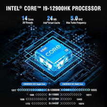 Load image into Gallery viewer, Advanced M9 Plus Compact Desktop PC with 2.1-Inch Display, Intel Core i9-12900HK (14C/20T, 5.0GHz), 32GB DDR4 RAM + 2TB NVMe SSD, Triple 4K Display, WiFi 6, BT 5.2, USB-C/Thunderbolt