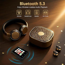 Load image into Gallery viewer, 2.8'' MP3 Player with Bluetooth 5.3, 64GB HiFi MP3 Player Bluetooth with Touch Screen, Portable Digital Audio Music Player with FM Radio Voice Recorder E-Book Earphones Included, Support Up to 128GB