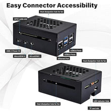 Load image into Gallery viewer, GeeekPi AI HAT+ Build-in Hailo AI Accelerator with Metal Case & Active Cooler for Raspberry Pi 5 (26 Tops)