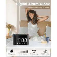 Load image into Gallery viewer, Alampan White Noise Sound Machine, Noise Machine with Alarm Clock for Sleeping, RGB Night Light, Digital Clock, Adults, for Bedside, Nightstand, with 30 Soothing Sounds Including Fan, Rain